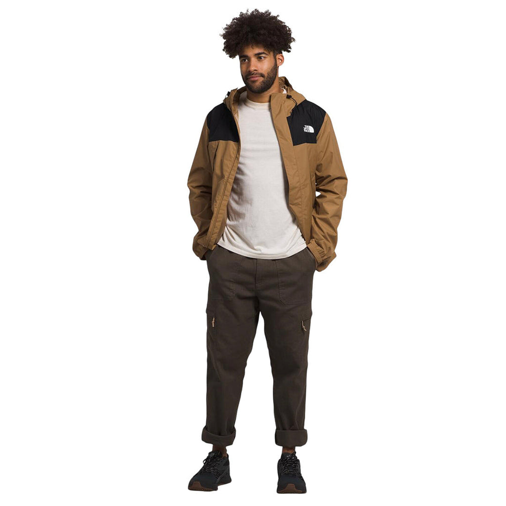 Chaqueta impermeable Antora para hombre color café