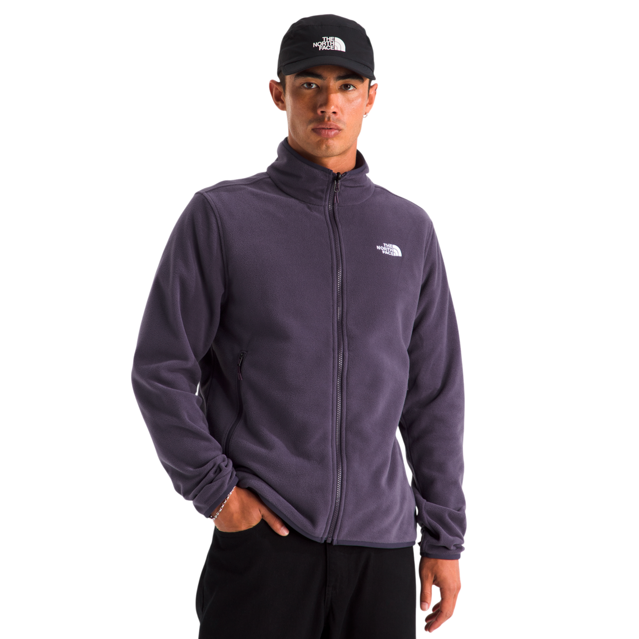 Chaqueta fleece Glacier para hombre color morado