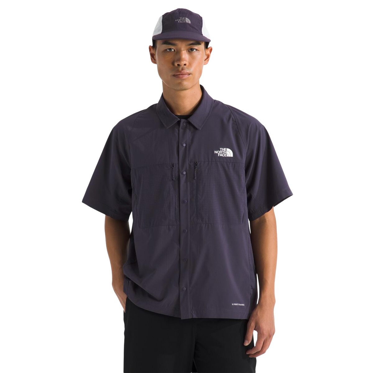 Camisa Trail Lightrange Ss para hombre color morado