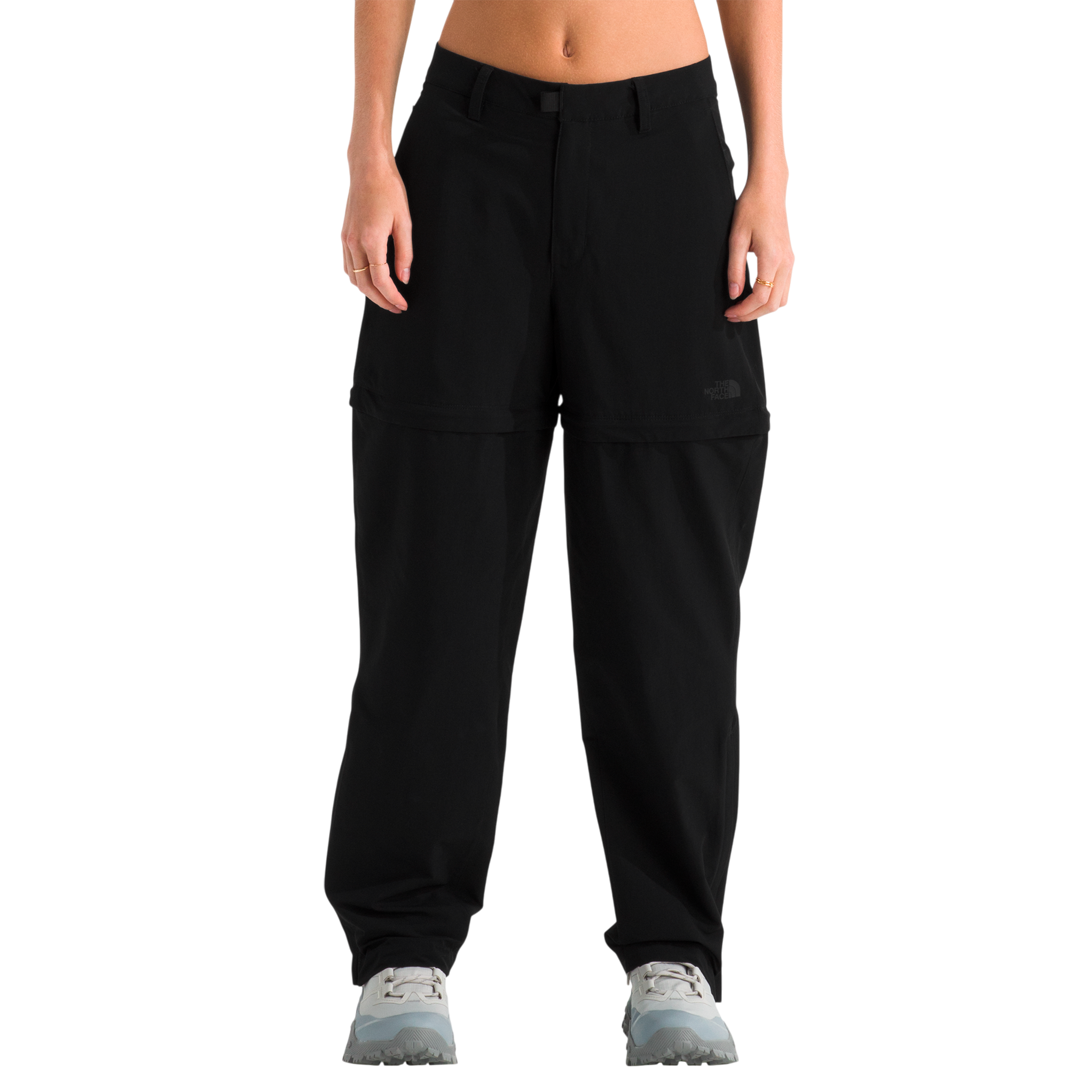 Pantalón convertible Basin para mujer color negro