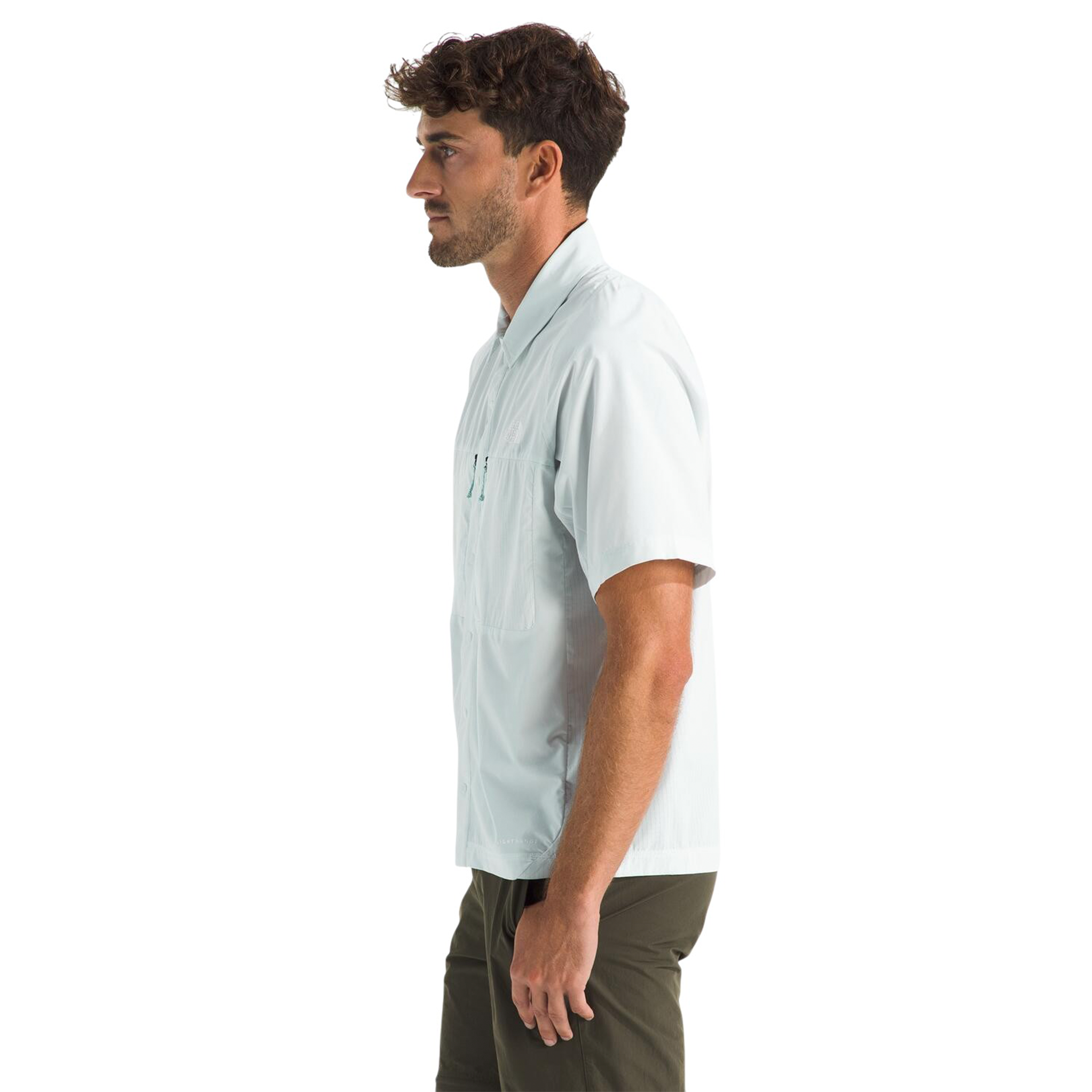 Camisa Trail Lightrange Ss para hombre color celeste