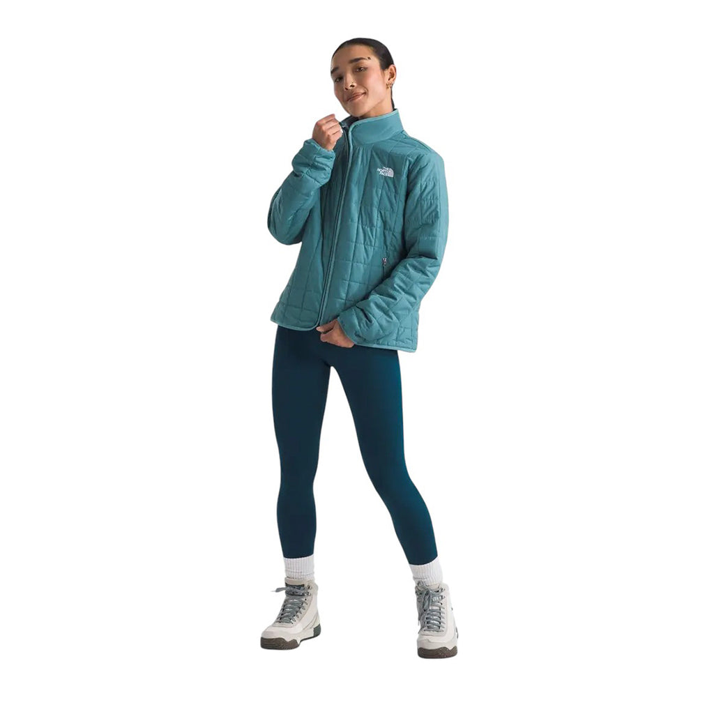 CHAQUETA JUNCTON PARA MUJER COLOR CELESTE