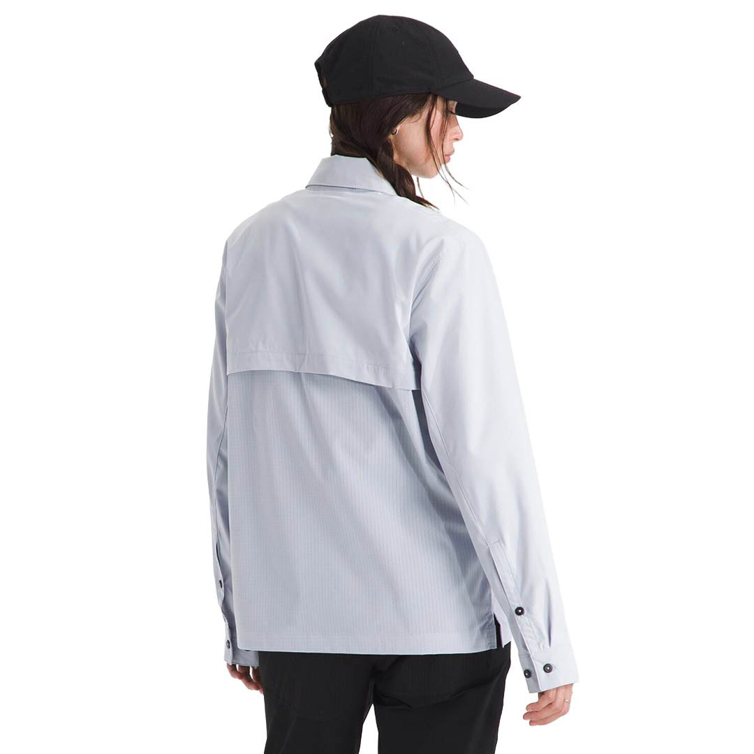 Camisa L/S Lightrange para mujer color gris