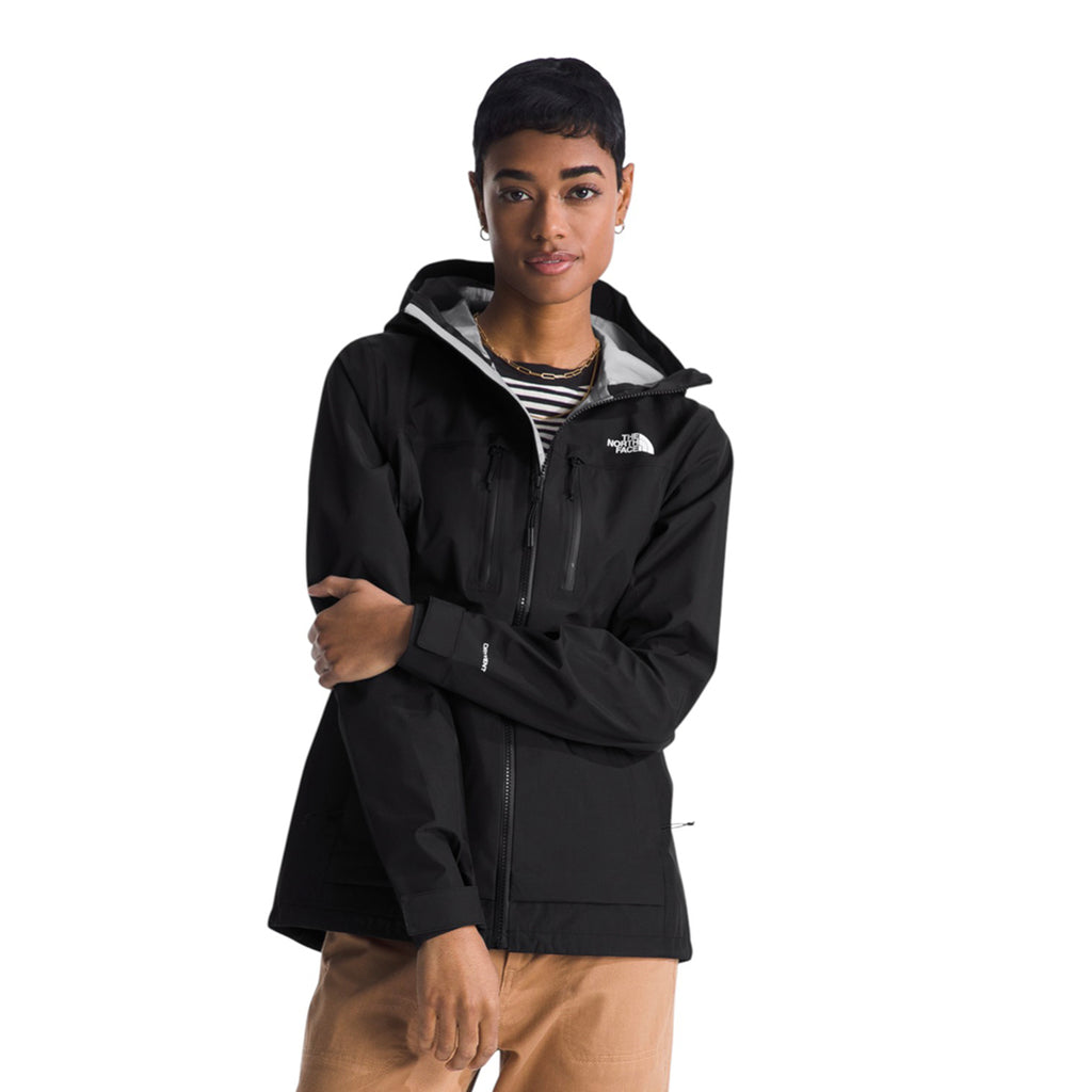 Chaqueta impermeable Terrain Vista 3L Pro para mujer color negro