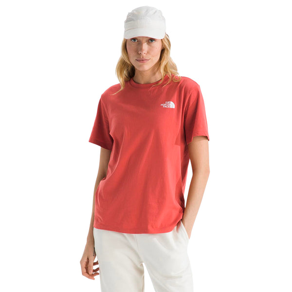 Camiseta Ss Edgelight Nse para mujer color coral