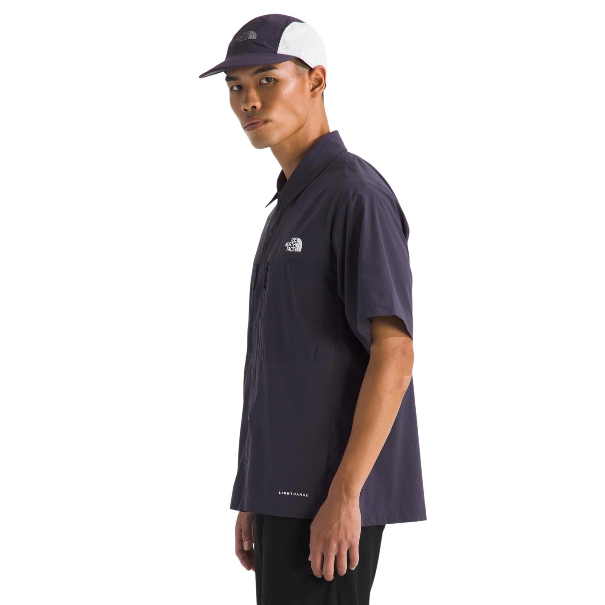 Camisa Trail Lightrange Ss para hombre color morado