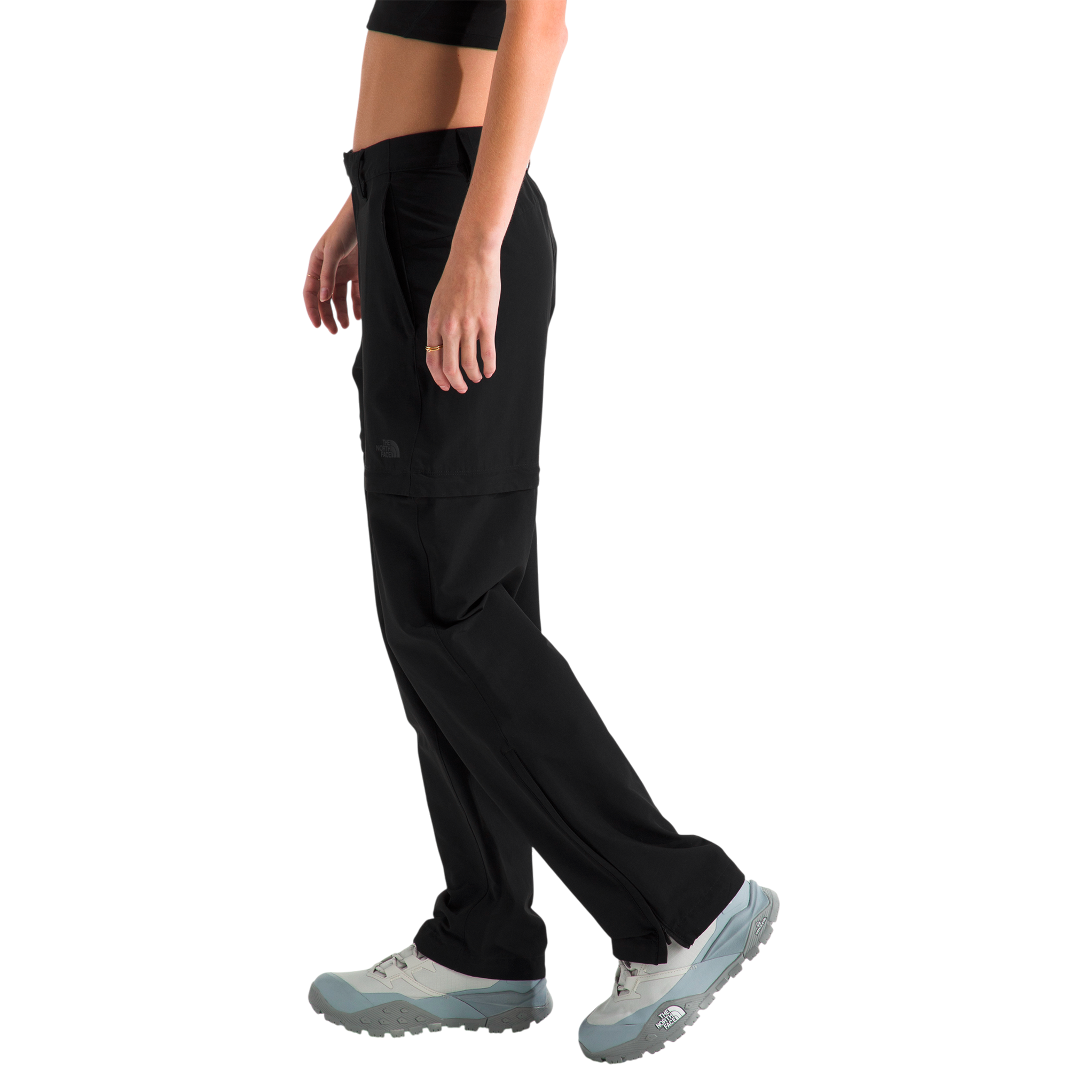 Pantalón convertible Basin para mujer color negro