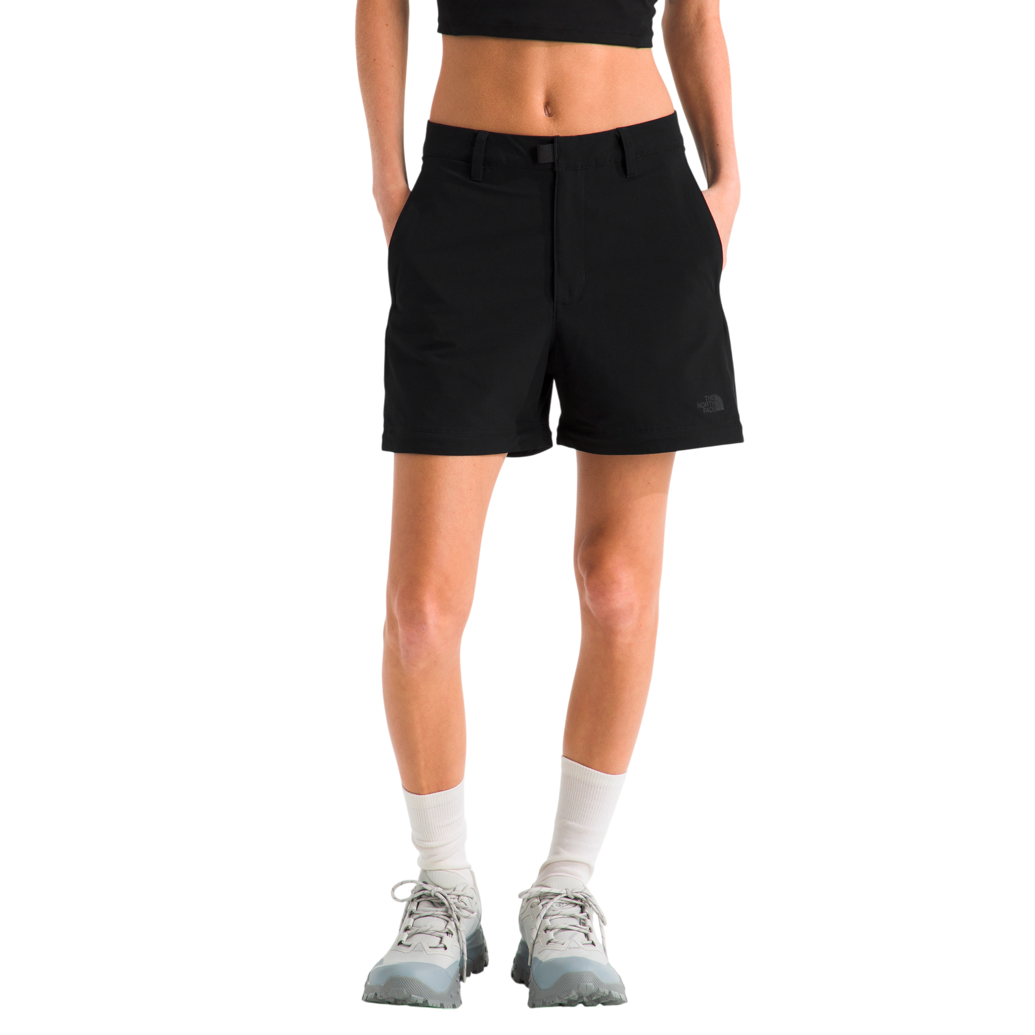 Pantalón convertible Basin para mujer color negro