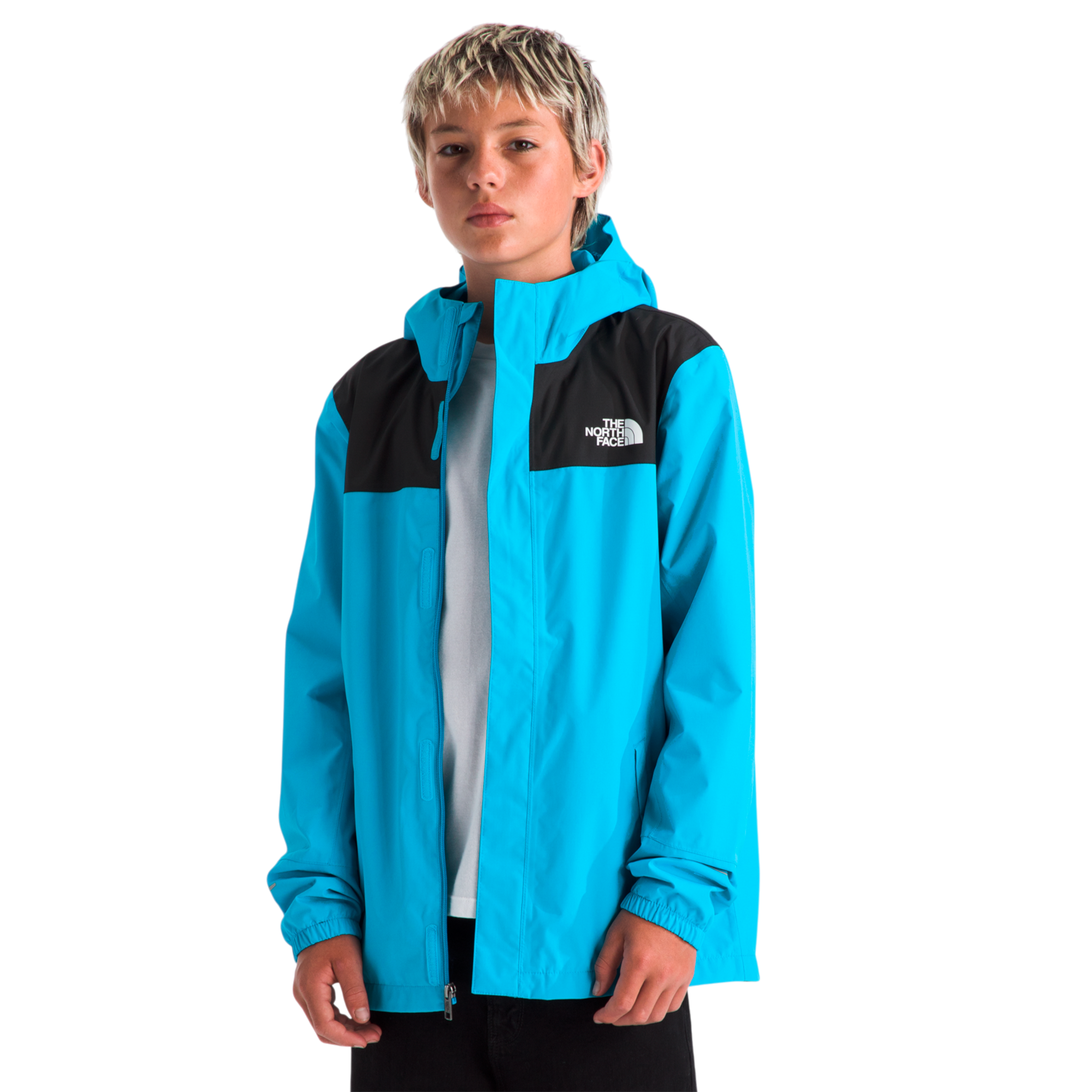 Chaqueta impermeable Antora para niño color aqua