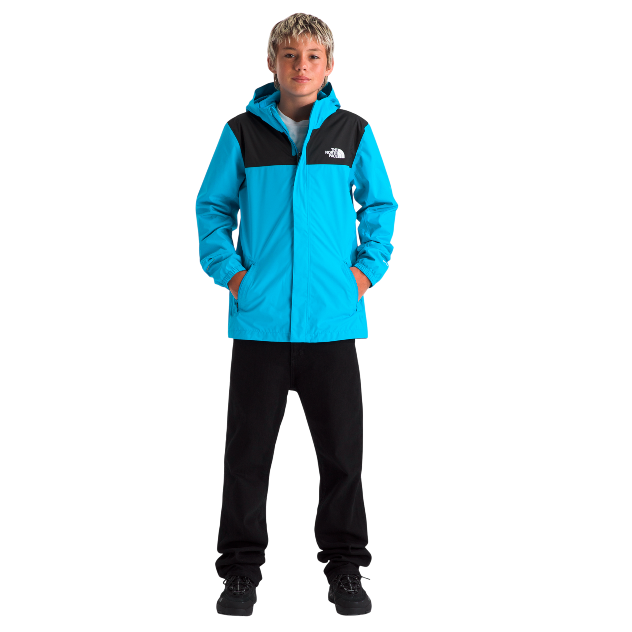Chaqueta impermeable Antora para niño color aqua