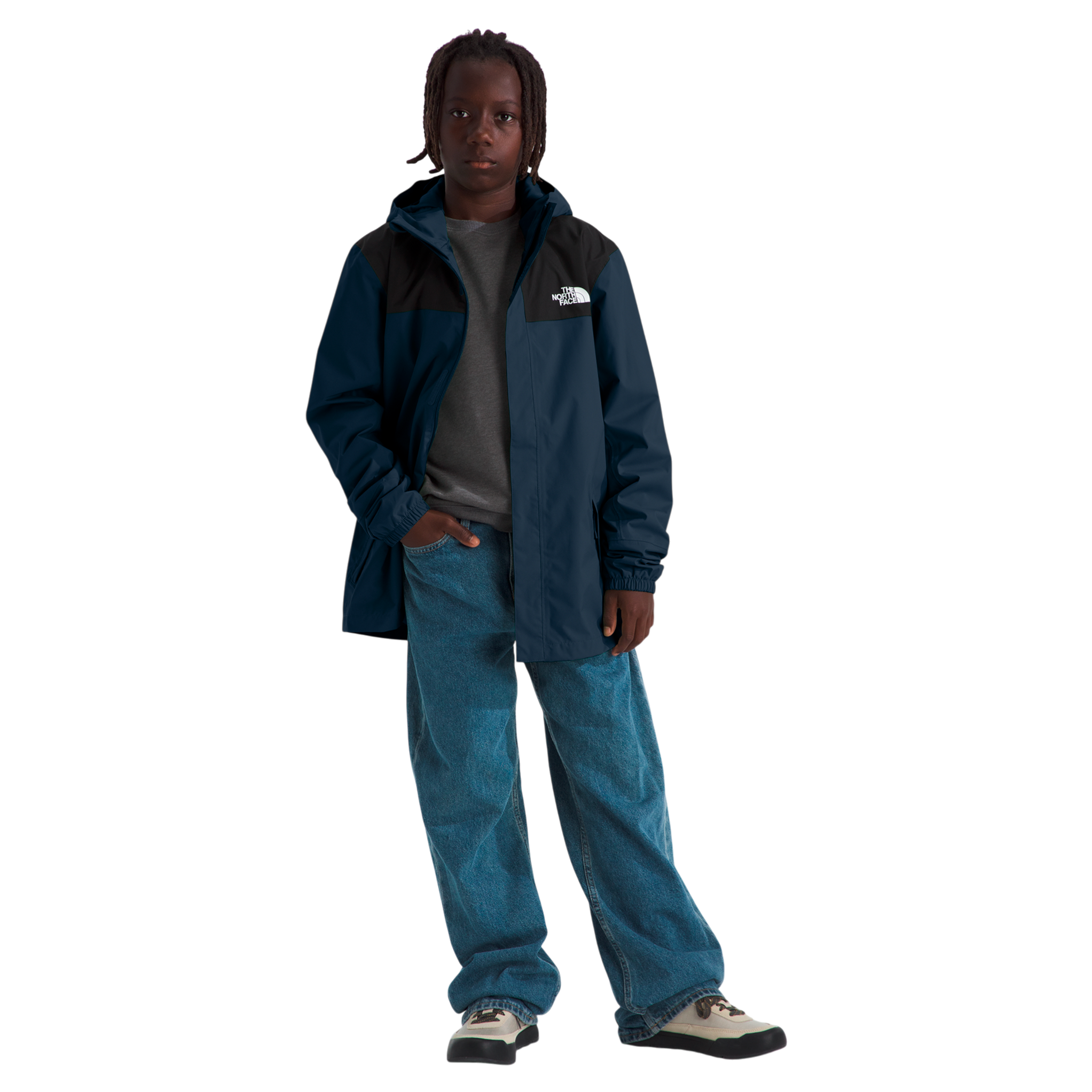 Chaqueta impermeable Antora para niño color azul